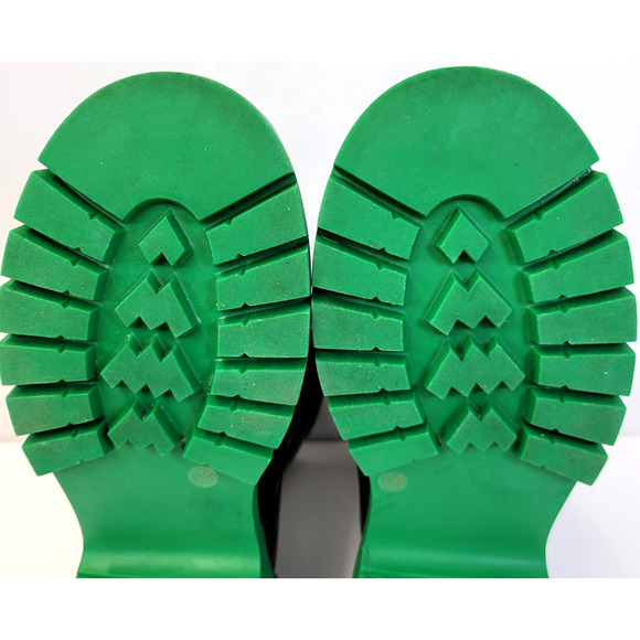 Liliana Combat Boots Womens Size 10 Black Green Lace Up Chunky Platform Grunge - Picture 15 of 16